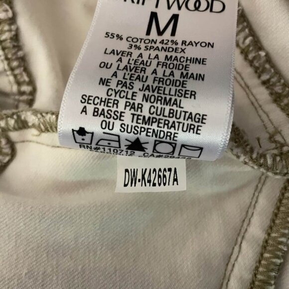 DRIFTWOOD NWT Floral Print Tiered Ruffle Denim Mini Skirt Medium M Side Zip - Picture 12 of 14